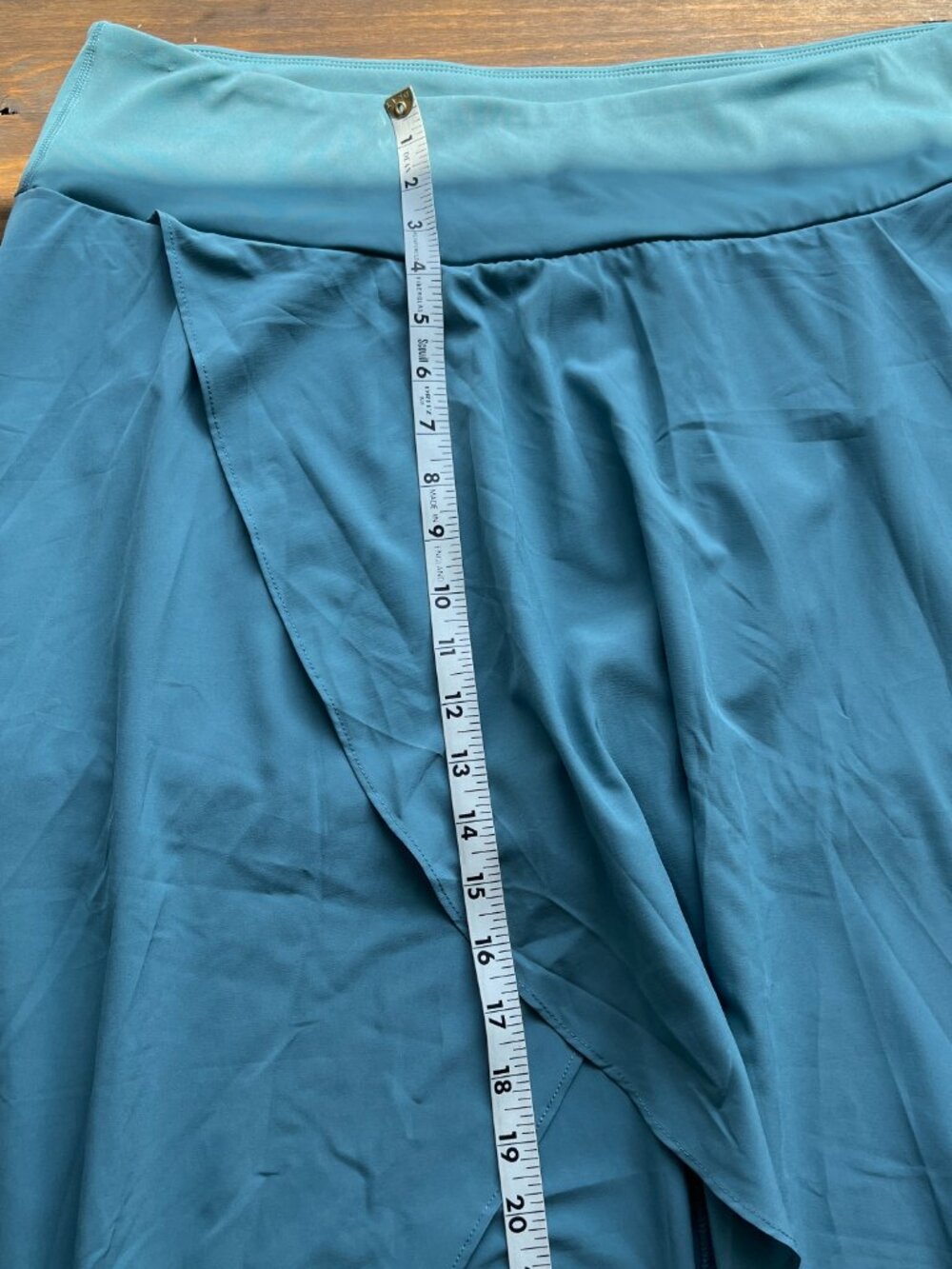 Halara Skort Sz 2X Breezeful Teal Blue Flowy Athletic High Low Skirt Shorts NWT - Picture 12 of 12